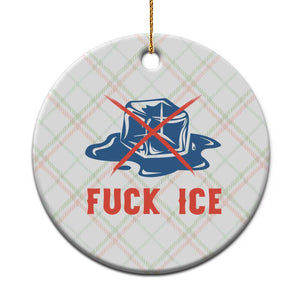 Ice Cube Anti ICE Immigration Human Rights Meme Ceramic Ornament TS14 1pc Christmas Plaid Print Your Wear