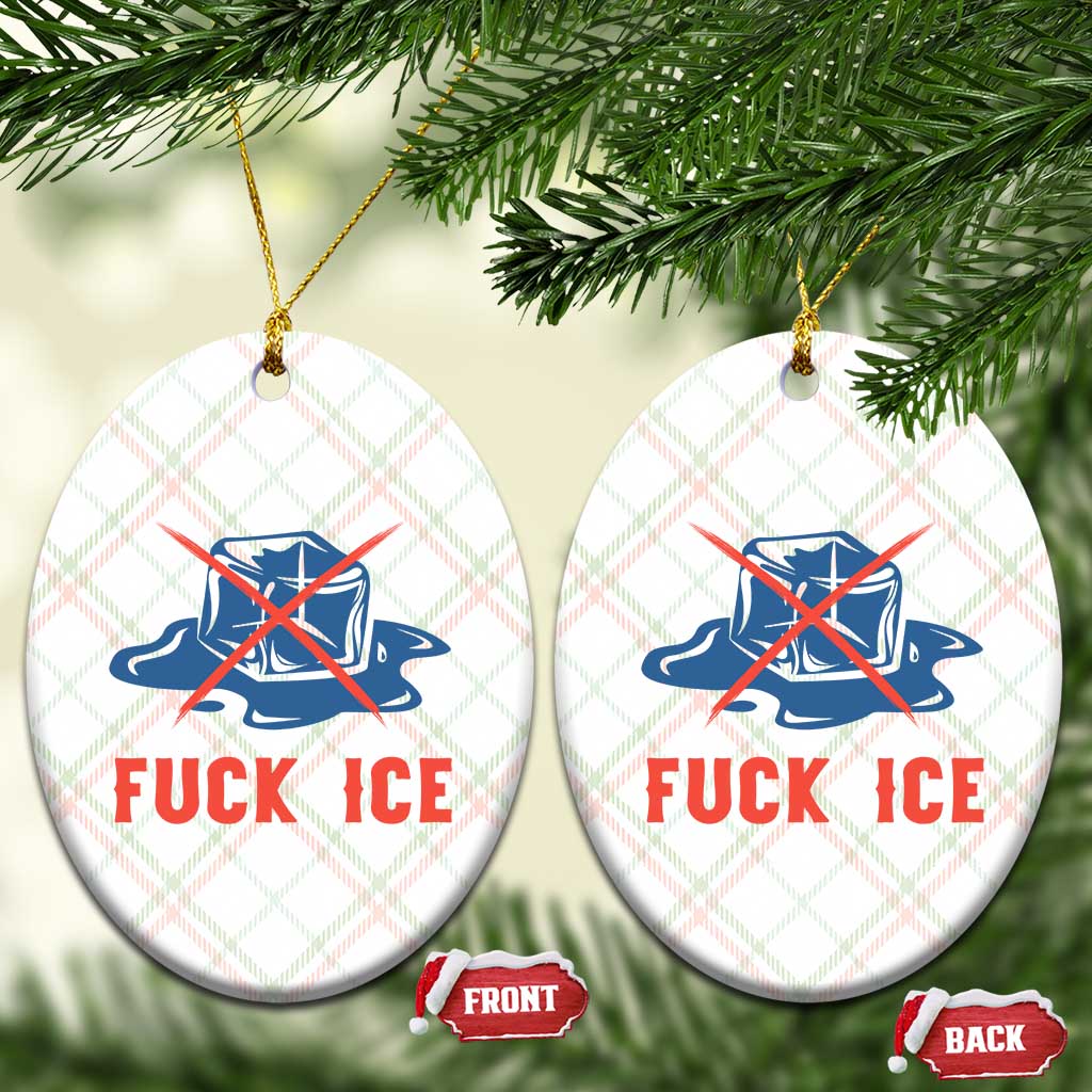 Ice Cube Anti ICE Immigration Human Rights Meme Ceramic Ornament TS14 Print Your Wear