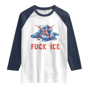 Ice Cube Anti ICE Immigration Human Rights Meme Raglan Shirt TS14 White Navy Print Your Wear