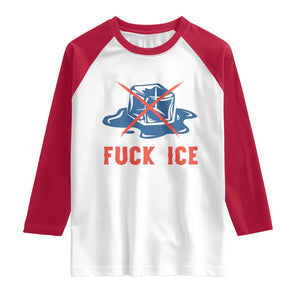 Ice Cube Anti ICE Immigration Human Rights Meme Raglan Shirt TS14 White Red Print Your Wear