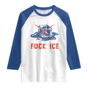 Ice Cube Anti ICE Immigration Human Rights Meme Raglan Shirt TS14 White Royal Print Your Wear