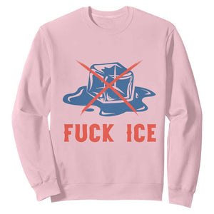 Ice Cube Anti ICE Immigration Human Rights Meme Sweatshirt TS14 Light Pink Print Your Wear