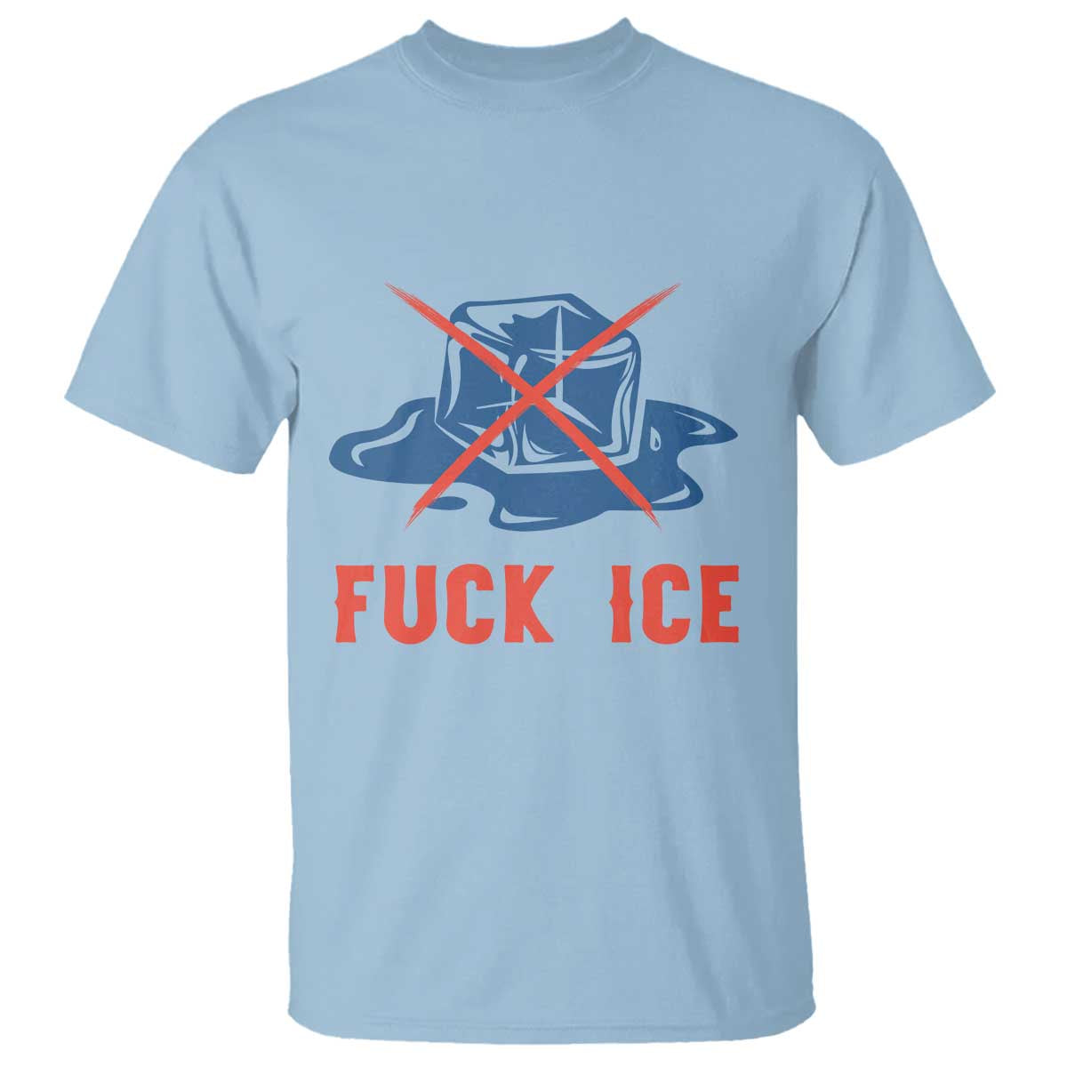 Ice Cube Anti ICE Immigration Human Rights Meme T Shirt TS14 Light Blue Print Your Wear