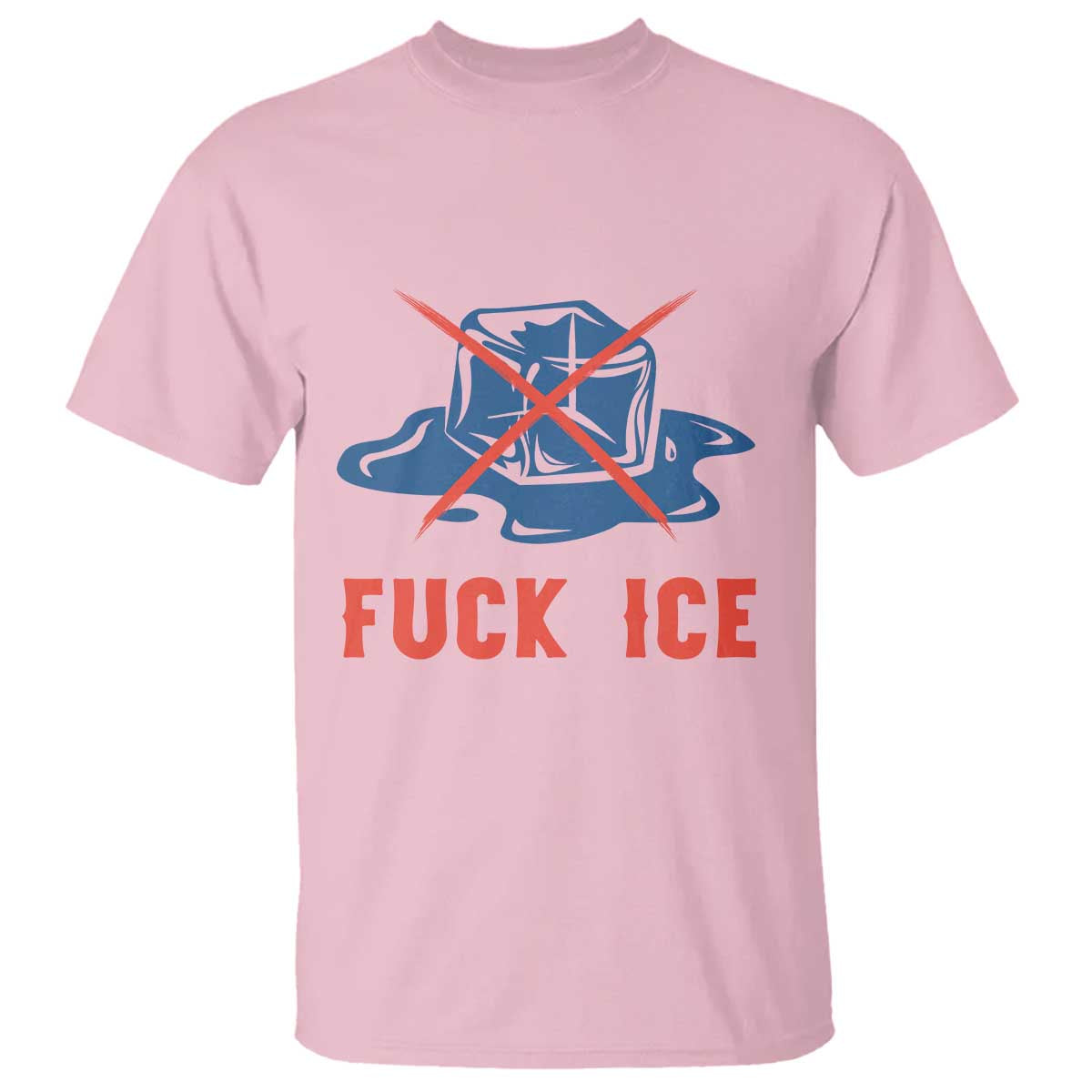 Ice Cube Anti ICE Immigration Human Rights Meme T Shirt TS14 Light Pink Print Your Wear