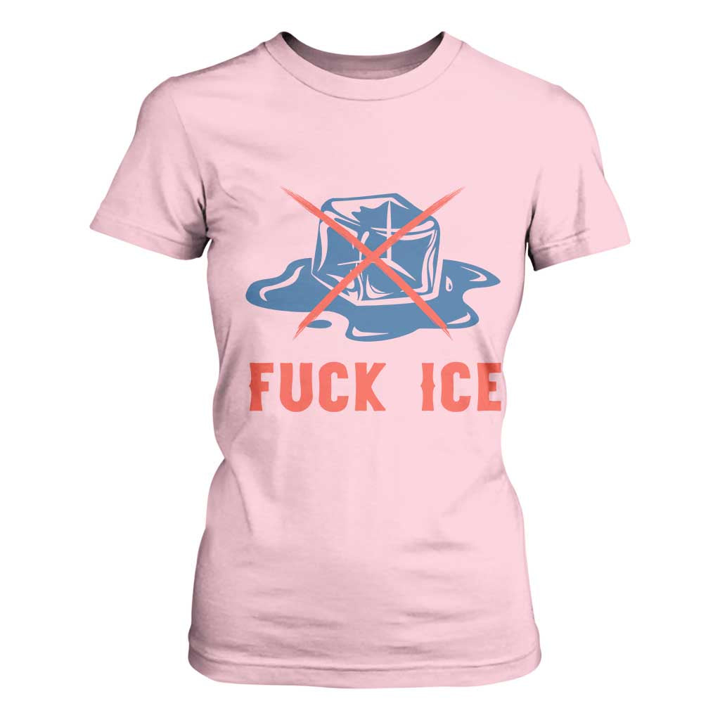 Ice Cube Anti ICE Immigration Human Rights Meme T Shirt For Women TS14 Light Pink Print Your Wear