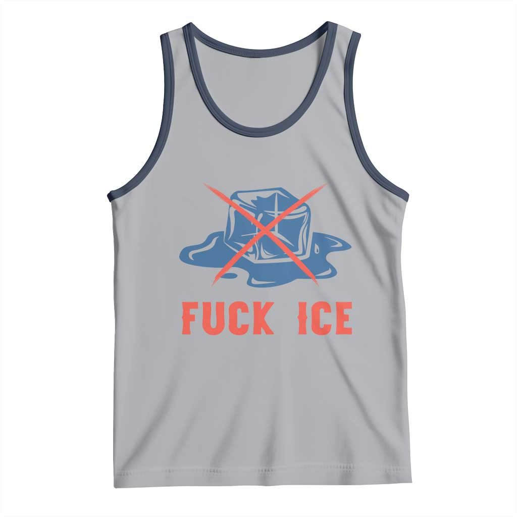 Ice Cube Anti ICE Immigration Human Rights Meme Tank Top TS14 Athletic Heather Navy Print Your Wear