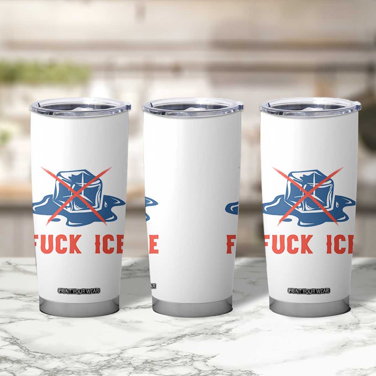 Ice Cube Anti ICE Immigration Human Rights Meme Tumbler Cup TS14 Print Your Wear