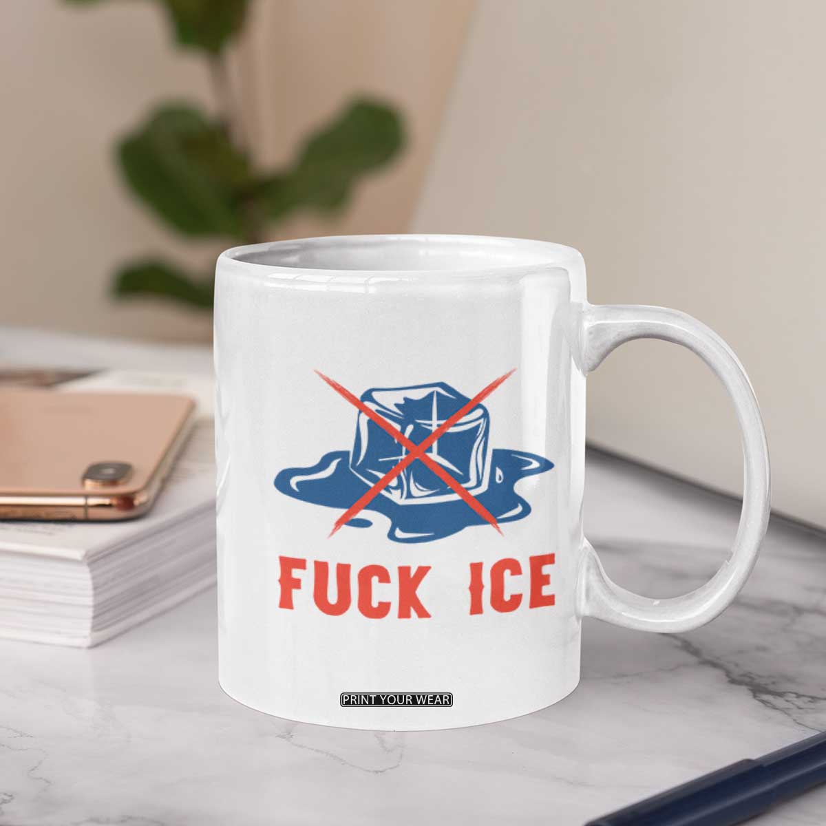 Ice Cube Anti ICE Immigration Human Rights Meme Coffee Mug TS14 Print Your Wear