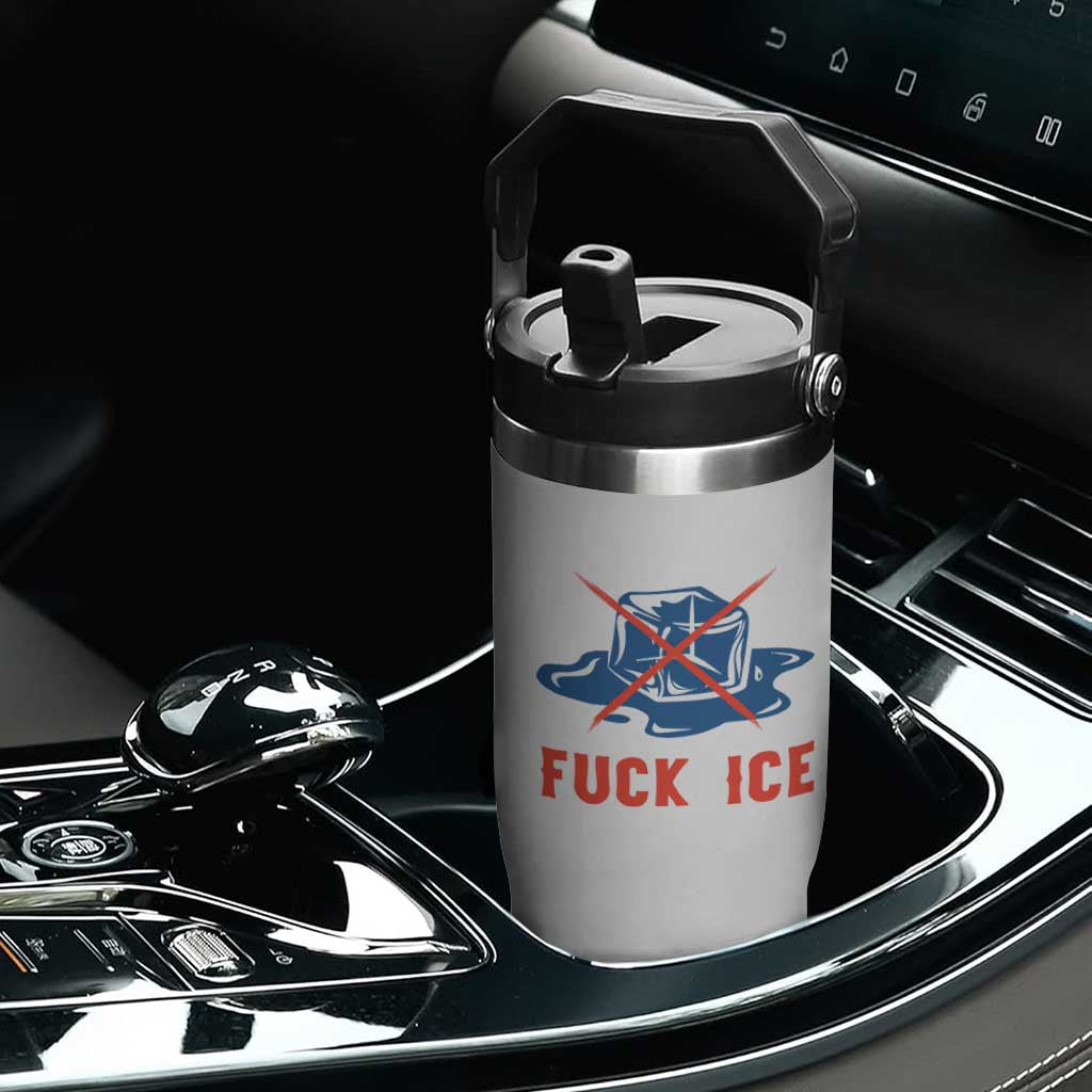 Ice Cube Anti ICE Immigration Human Rights Meme Flip Straw Tumbler TS14 Print Your Wear