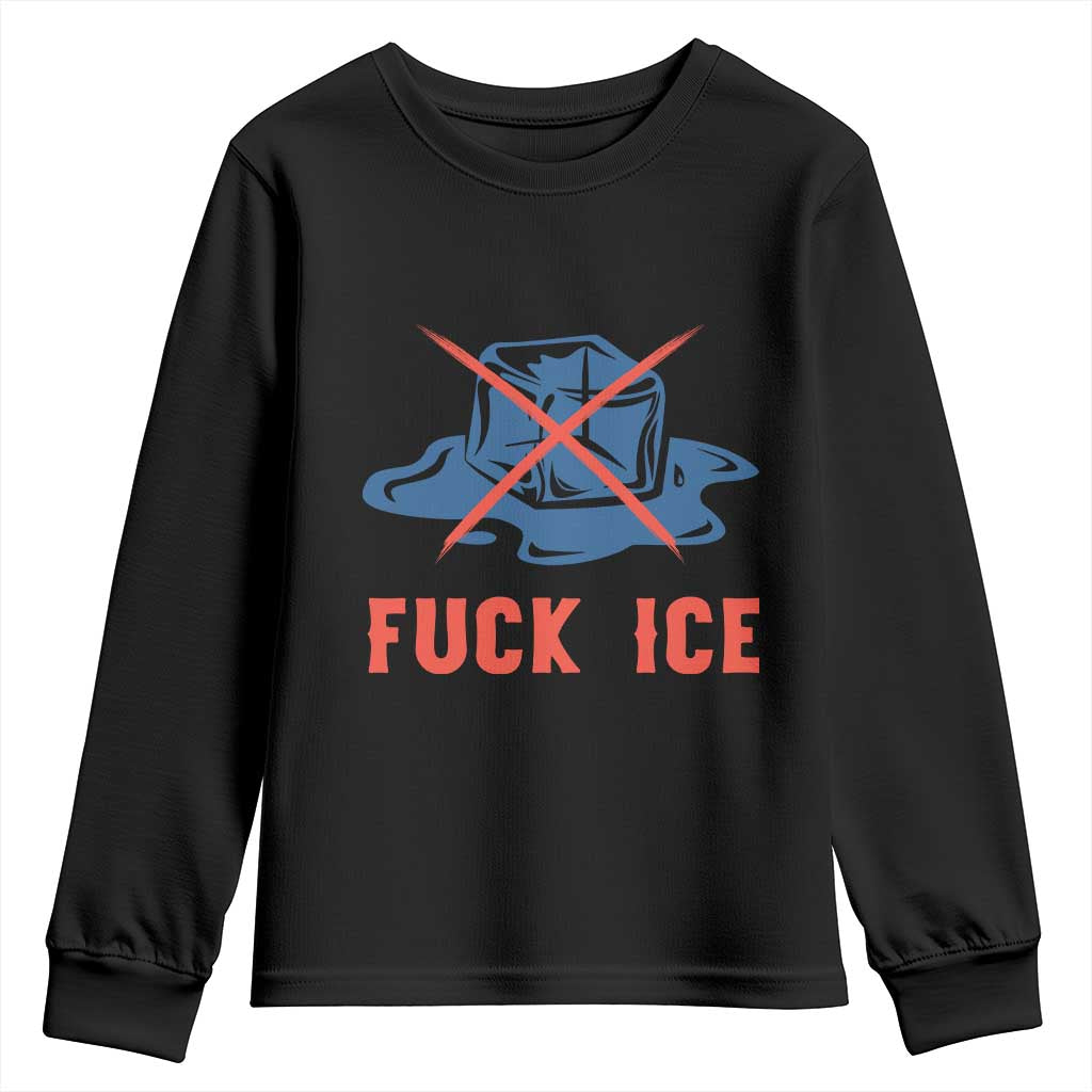 Ice Cube Anti ICE Immigration Human Rights Meme Youth Sweatshirt TS14 Black Print Your Wear