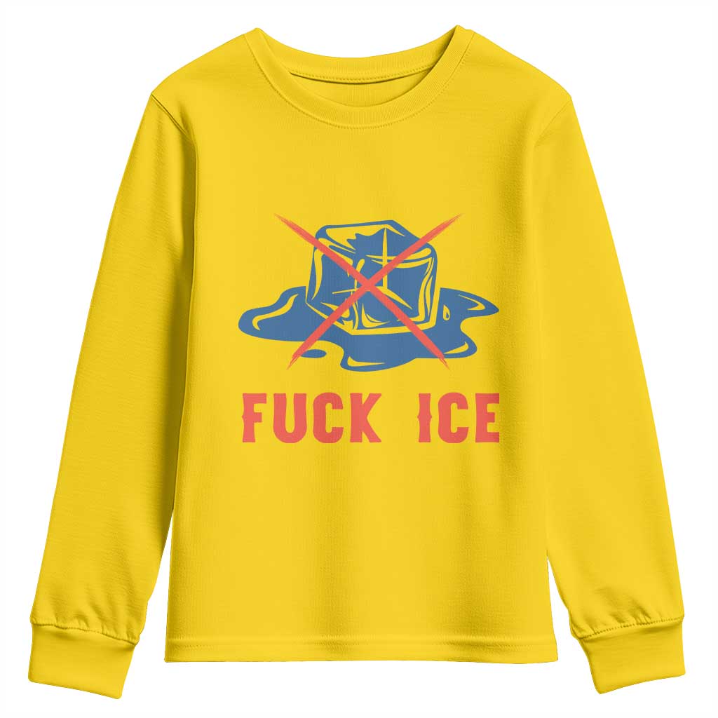 Ice Cube Anti ICE Immigration Human Rights Meme Youth Sweatshirt TS14 Daisy Print Your Wear