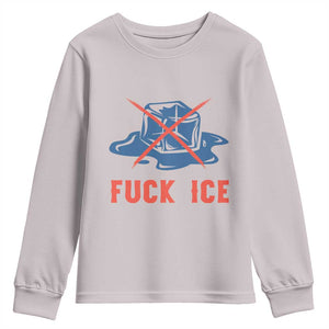 Ice Cube Anti ICE Immigration Human Rights Meme Youth Sweatshirt TS14 Ice Gray Print Your Wear