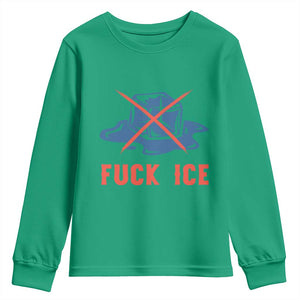 Ice Cube Anti ICE Immigration Human Rights Meme Youth Sweatshirt TS14 Irish Green Print Your Wear