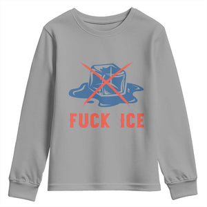 Ice Cube Anti ICE Immigration Human Rights Meme Youth Sweatshirt TS14 Sport Gray Print Your Wear