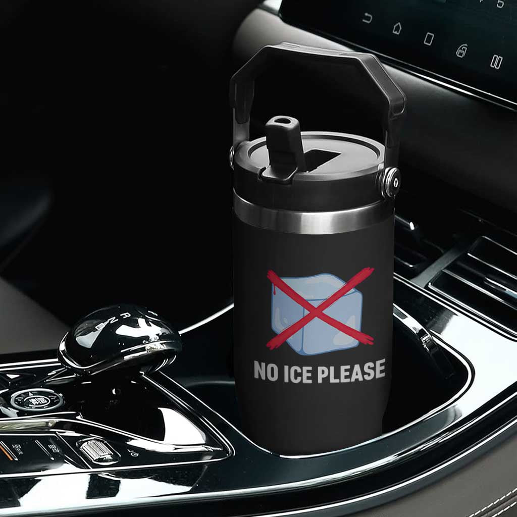 No Ice Please Flip Straw Tumbler Ice Cube Anti ICE Deportation Human Rights Protest TS14 Print Your Wear