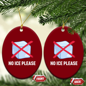 No Ice Please Ceramic Ornament Ice Cube Anti ICE Deportation Human Rights Protest TS14 Print Your Wear
