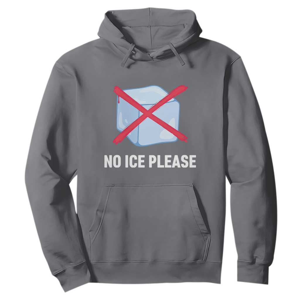 No Ice Please Hoodie Ice Cube Anti ICE Deportation Human Rights Protest TS14 Charcoal Print Your Wear