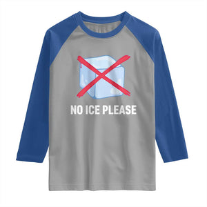 No Ice Please Raglan Shirt Ice Cube Anti ICE Deportation Human Rights Protest TS14 Sport Gray Royal Print Your Wear