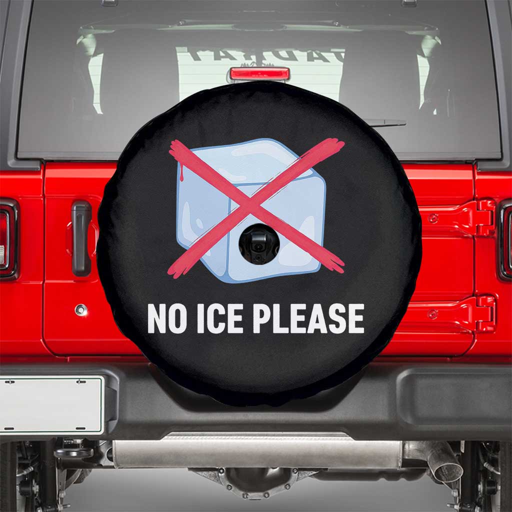 No Ice Please Spare Tire Cover Ice Cube Anti ICE Deportation Human Rights Protest TS14 Black Print Your Wear
