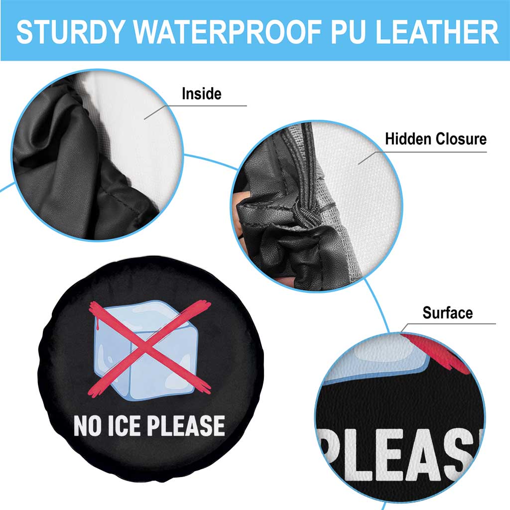 No Ice Please Spare Tire Cover Ice Cube Anti ICE Deportation Human Rights Protest TS14 Print Your Wear