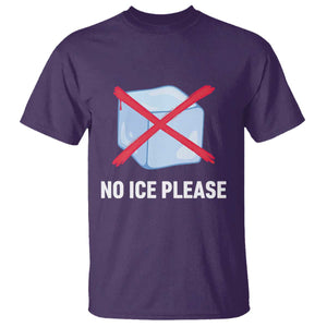 No Ice Please T Shirt Ice Cube Anti ICE Deportation Human Rights Protest TS14 Purple Print Your Wear