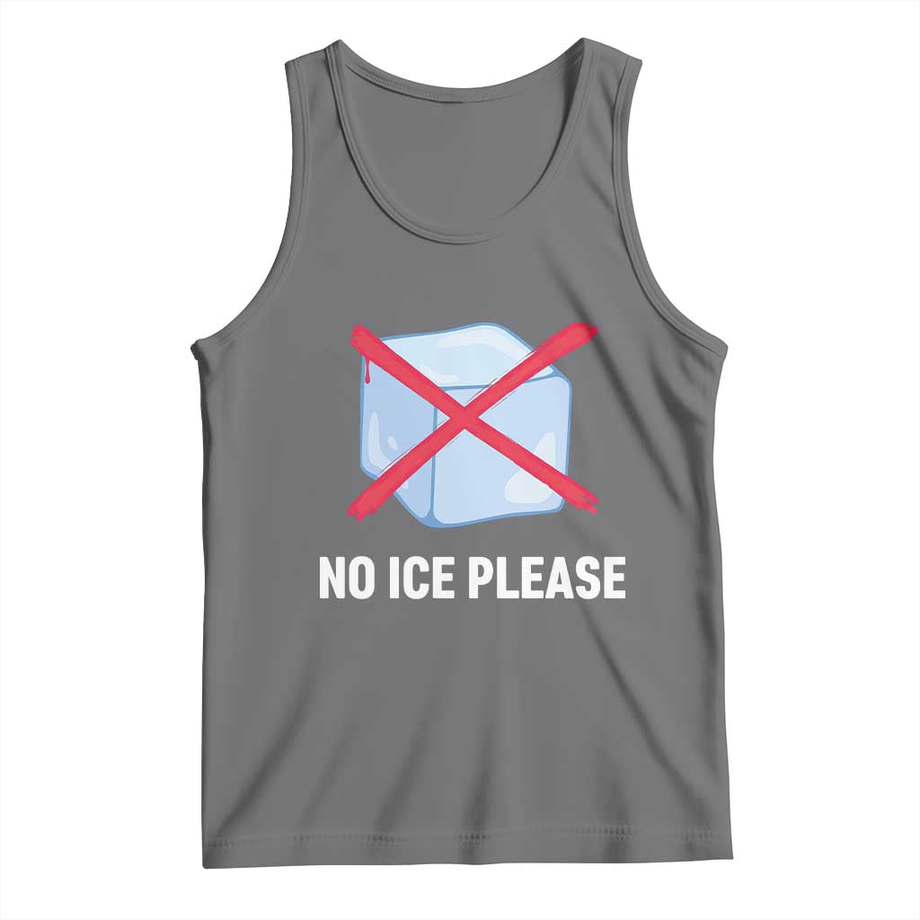 No Ice Please Tank Top Ice Cube Anti ICE Deportation Human Rights Protest TS14 Black Heather Print Your Wear