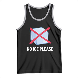 No Ice Please Tank Top Ice Cube Anti ICE Deportation Human Rights Protest TS14 Black Athletic Heather Print Your Wear