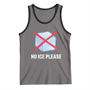 No Ice Please Tank Top Ice Cube Anti ICE Deportation Human Rights Protest TS14 Deep Heather Black Print Your Wear