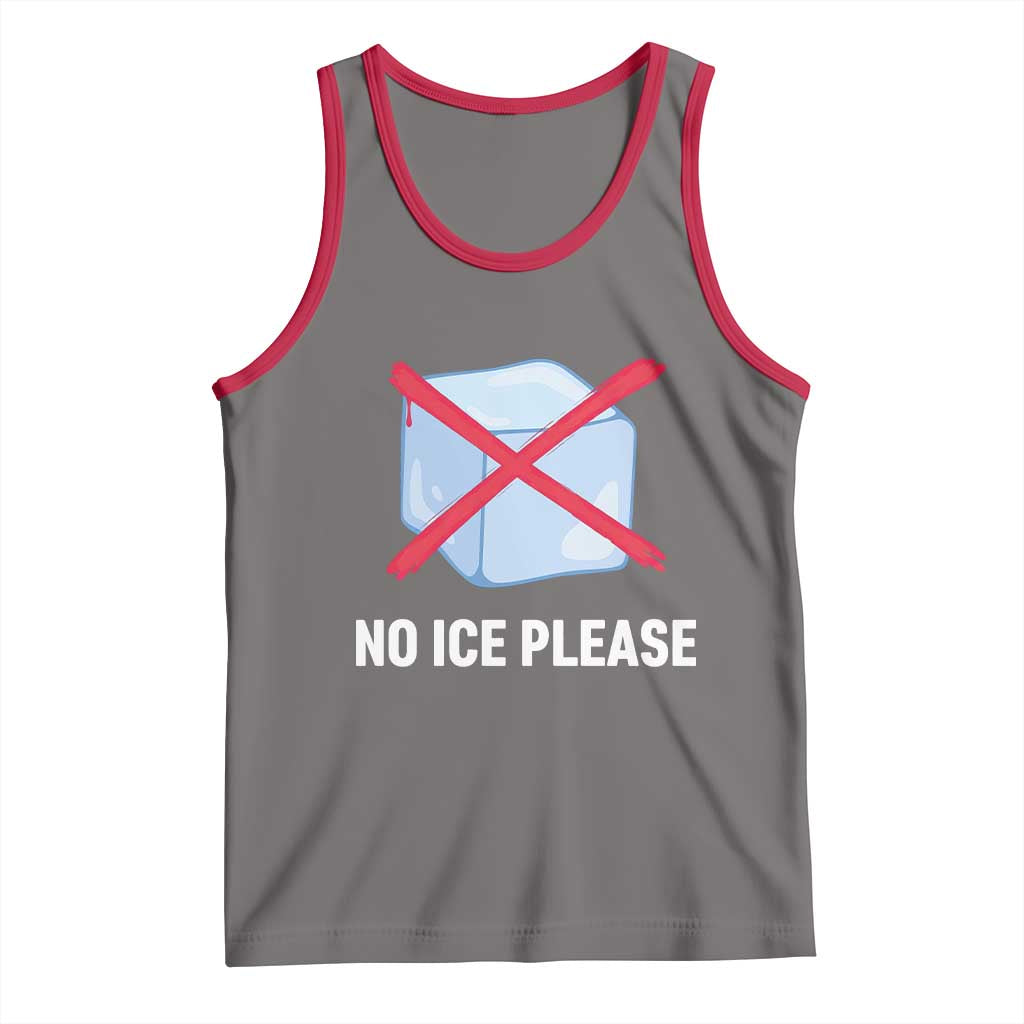 No Ice Please Tank Top Ice Cube Anti ICE Deportation Human Rights Protest TS14 Deep Heather Red Print Your Wear