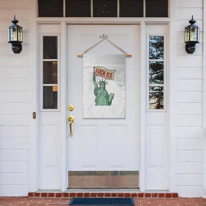 Fck Ice No Human Is Illegal Garden Flag Statue of Liberty Anti ICE Immigration Human Rights Protest TS14 Print Your Wear