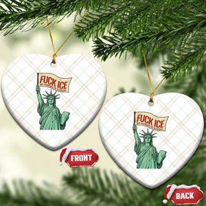 Fck Ice No Human Is Illegal Ceramic Ornament Statue of Liberty Anti ICE Immigration Human Rights Protest TS14 Print Your Wear