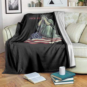 Statue of Liberty Anti ICE Deportation Human Rights Protest Throw Blanket TS14 Print Your Wear