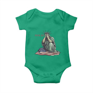 Statue of Liberty Anti ICE Deportation Human Rights Protest Baby Onesie TS14 Irish Green Print Your Wear