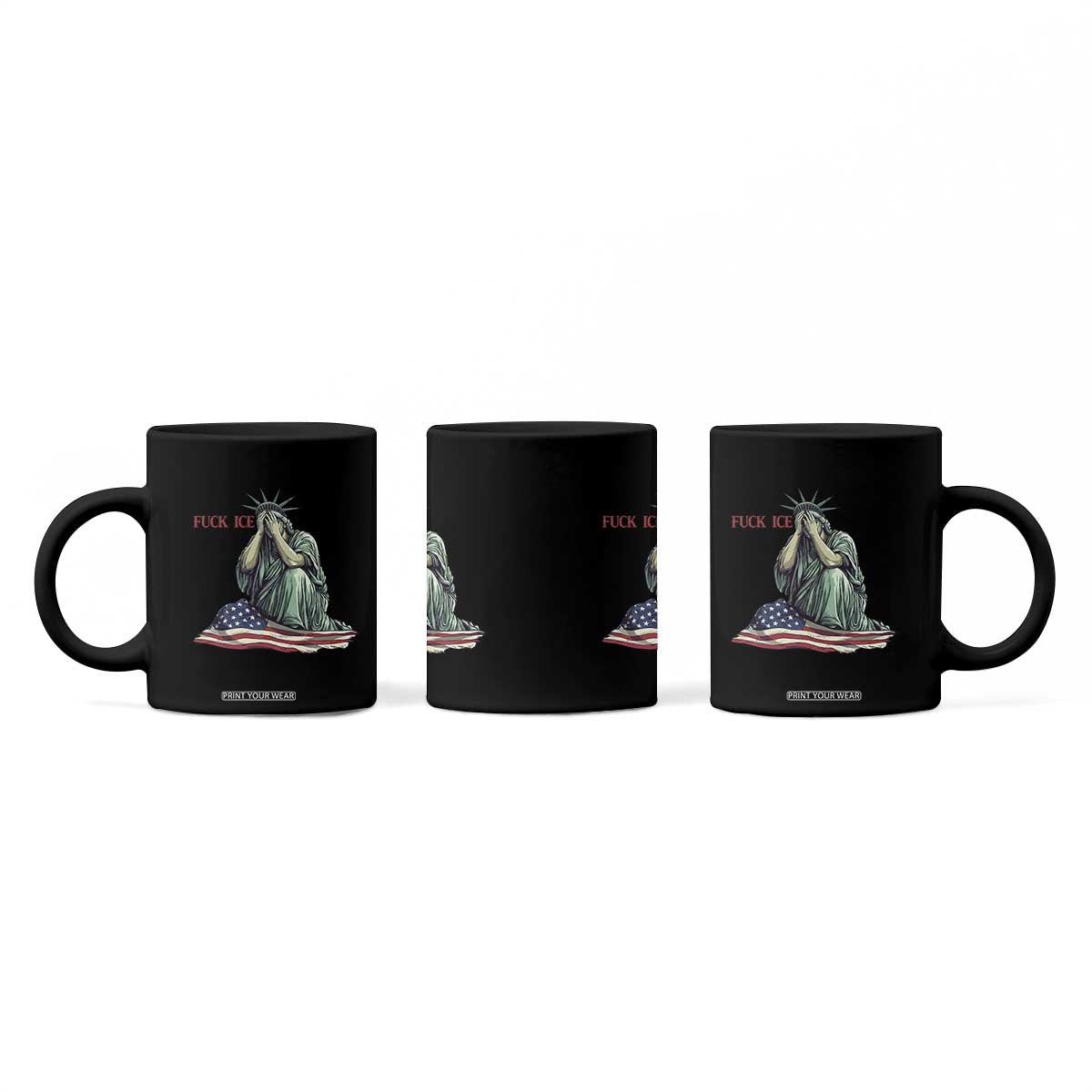 Statue of Liberty Anti ICE Deportation Human Rights Protest Coffee Mug TS14 Print Your Wear