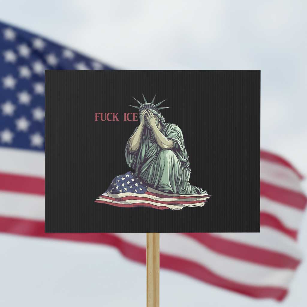Statue of Liberty Anti ICE Deportation Human Rights Protest Protest Sign TS14 Horizontal 18