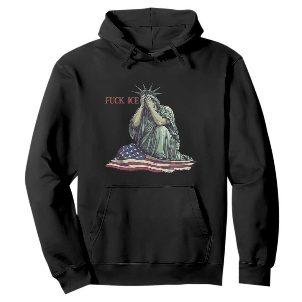 Statue of Liberty Anti ICE Deportation Human Rights Protest Hoodie TS14 Black Print Your Wear