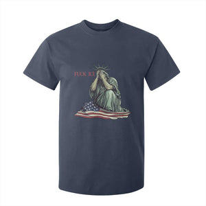 Statue of Liberty Anti ICE Deportation Human Rights Protest T Shirt For Kid TS14 Navy Print Your Wear