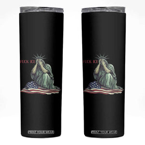 Statue of Liberty Anti ICE Deportation Human Rights Protest Skinny Tumbler TS14 Black Print Your Wear