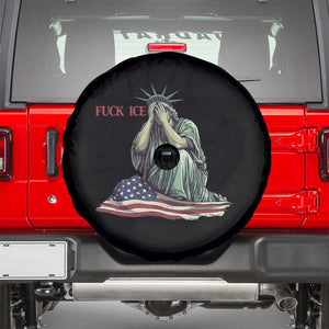 Statue of Liberty Anti ICE Deportation Human Rights Protest Spare Tire Cover TS14 Black Print Your Wear
