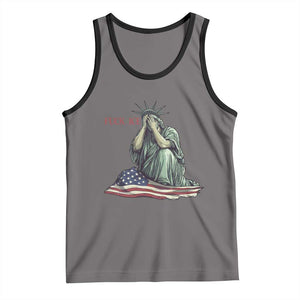Statue of Liberty Anti ICE Deportation Human Rights Protest Tank Top TS14 Deep Heather Black Print Your Wear