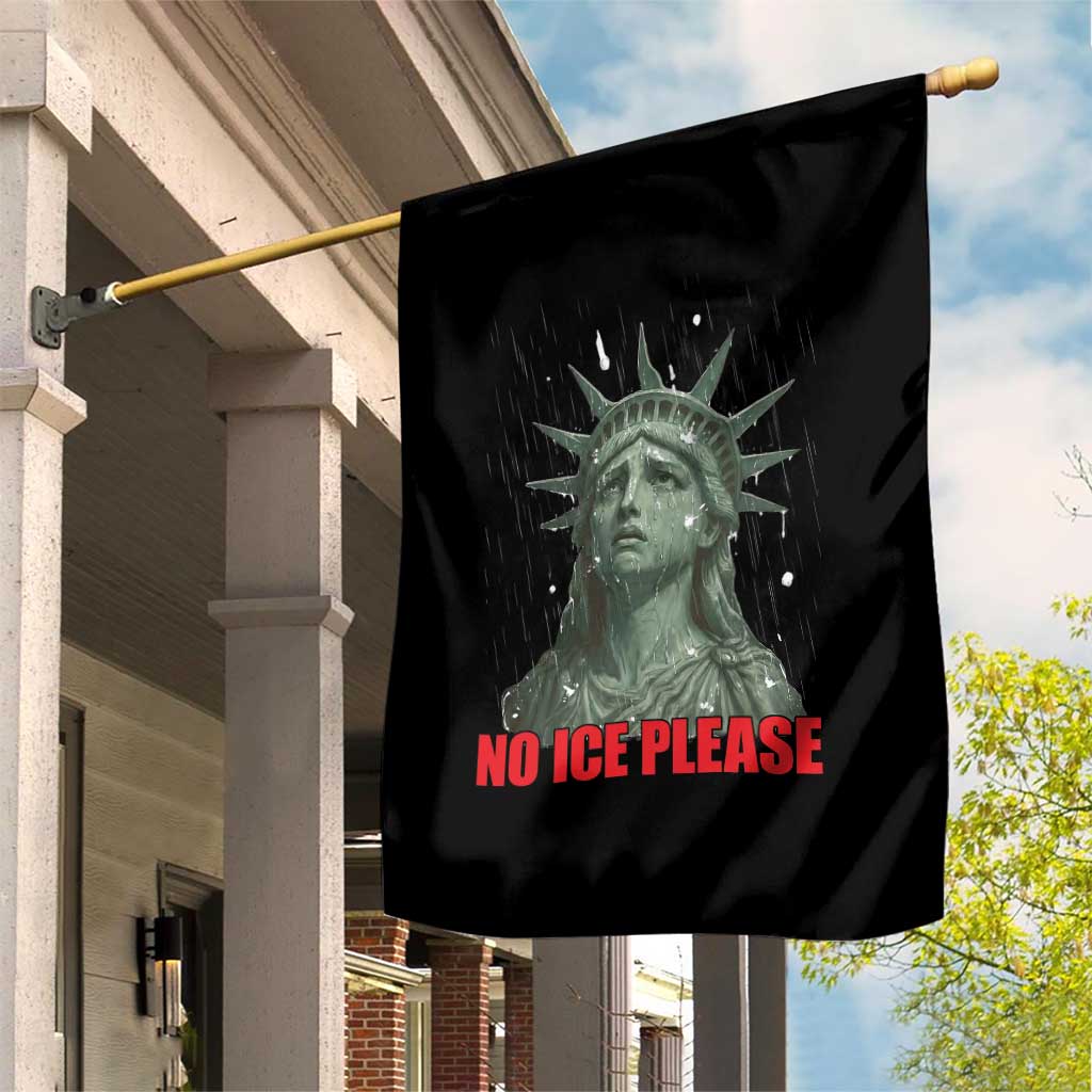 No Ice Please Garden Flag Statue of Liberty Crying Anti ICE Deportation Human Rights TS14 Print Your Wear