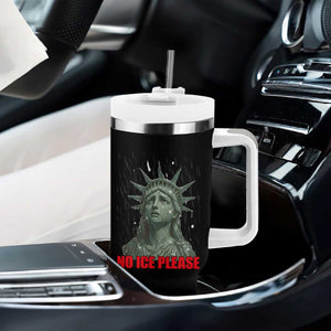 No Ice Please Tumbler With Handle Statue of Liberty Crying Anti ICE Deportation Human Rights TS14 Print Your Wear