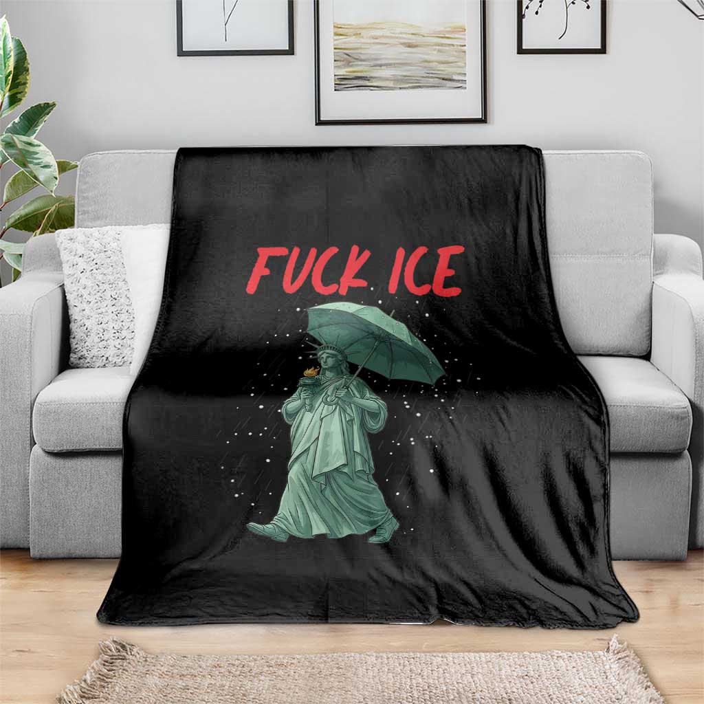 Statue of Liberty Crying Anti ICE Protest Meme Throw Blanket TS14 Print Your Wear