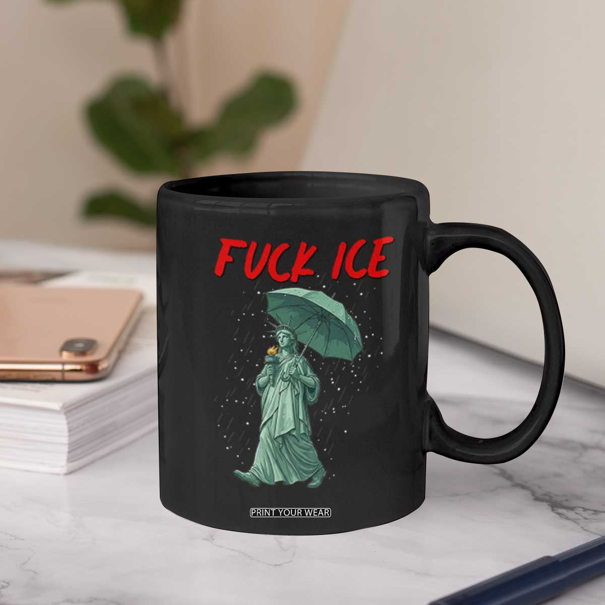 Statue of Liberty Crying Anti ICE Protest Meme Coffee Mug TS14 Print Your Wear