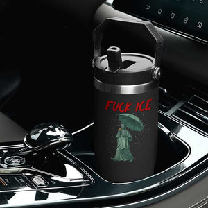 Statue of Liberty Crying Anti ICE Protest Meme Flip Straw Tumbler TS14 Print Your Wear
