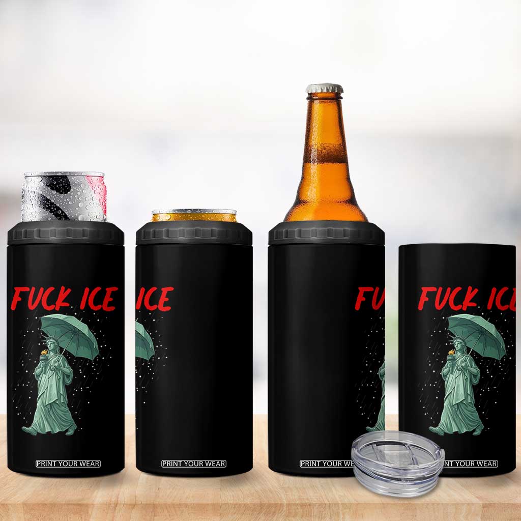 Statue of Liberty Crying Anti ICE Protest Meme 4 in 1 Can Cooler Tumbler TS14 Print Your Wear