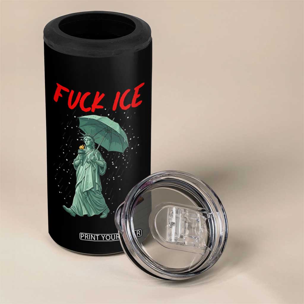 Statue of Liberty Crying Anti ICE Protest Meme 4 in 1 Can Cooler Tumbler TS14 Print Your Wear