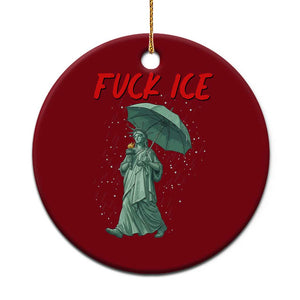 Statue of Liberty Crying Anti ICE Protest Meme Ceramic Ornament TS14 1pc Red Print Your Wear