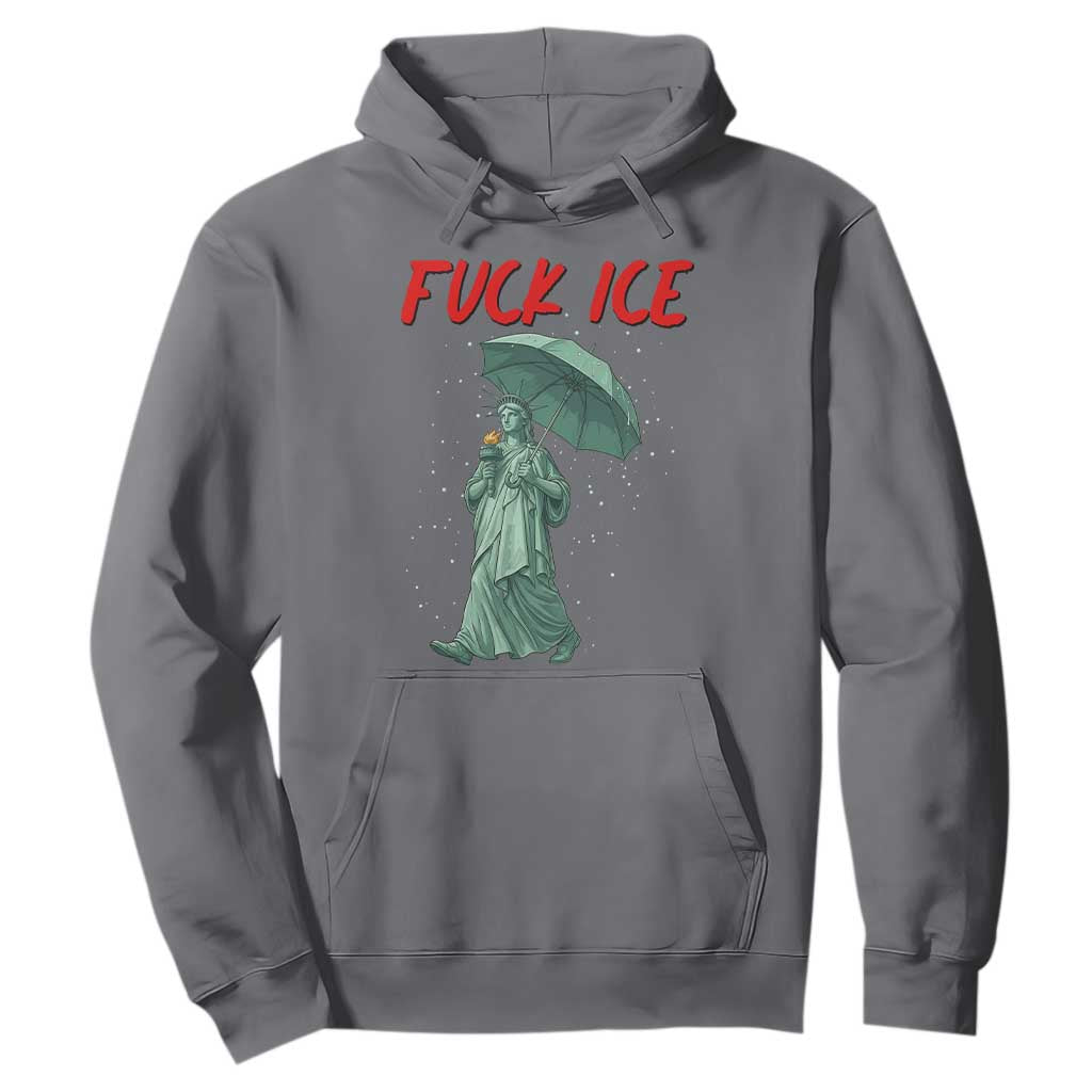Statue of Liberty Crying Anti ICE Protest Meme Hoodie TS14 Charcoal Print Your Wear