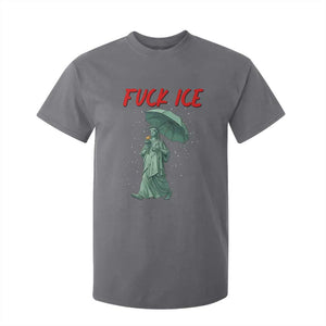 Statue of Liberty Crying Anti ICE Protest Meme T Shirt For Kid TS14 Charcoal Print Your Wear
